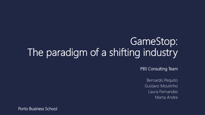 GameStop's Strategy for Future Sustainability in the Changing Video Game Industry