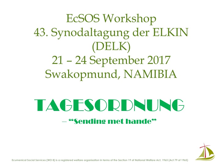 Workshop on Diakonia: Exploring Theological Foundations and Practical Applications