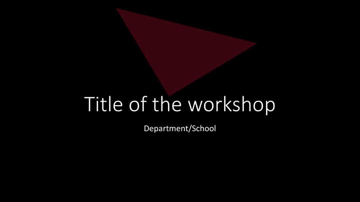 Interactive Workshop: Who Are You and Who Are We?