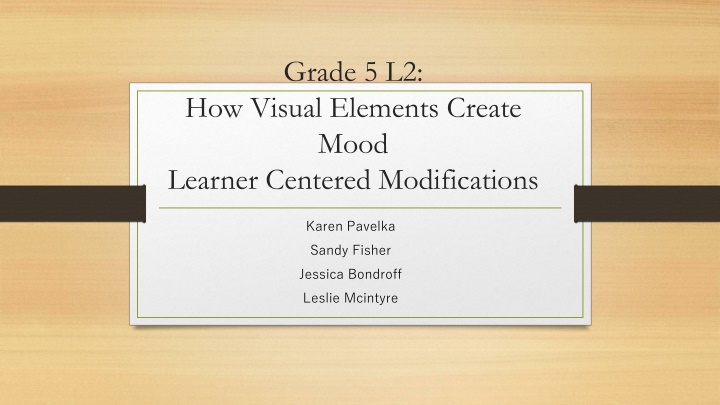 Engaging Activities for Exploring Visual Elements and Mood in Grade 5 Learners
