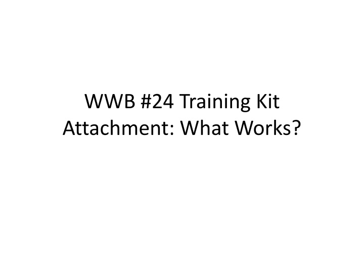 Attachment in Young Children and Caregivers