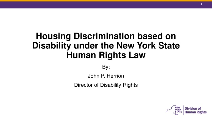 Housing Discrimination Based on Disability under NY State Human Rights Law