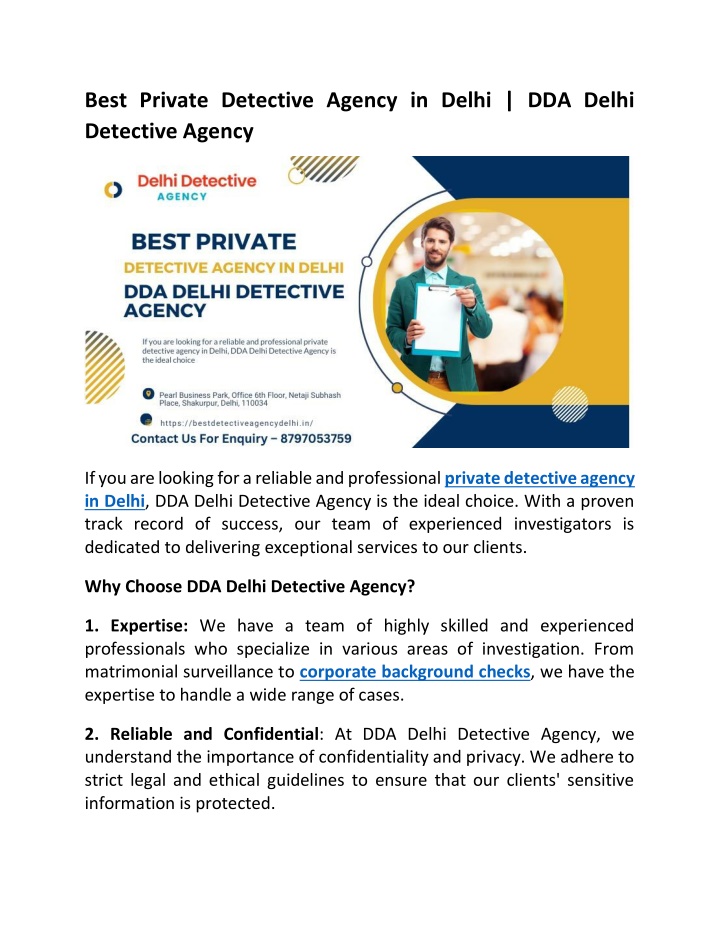 best private detective agency in delhi dda delhi n.w
