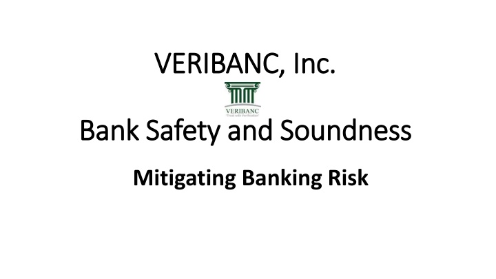 VERIBANC Rating System for Financial Institutions