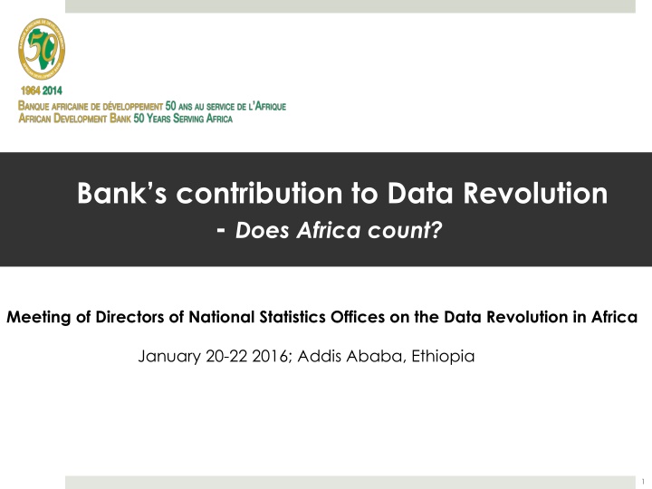 Bank's Contribution to Data Revolution in Africa: Addressing Challenges and Driving Progress