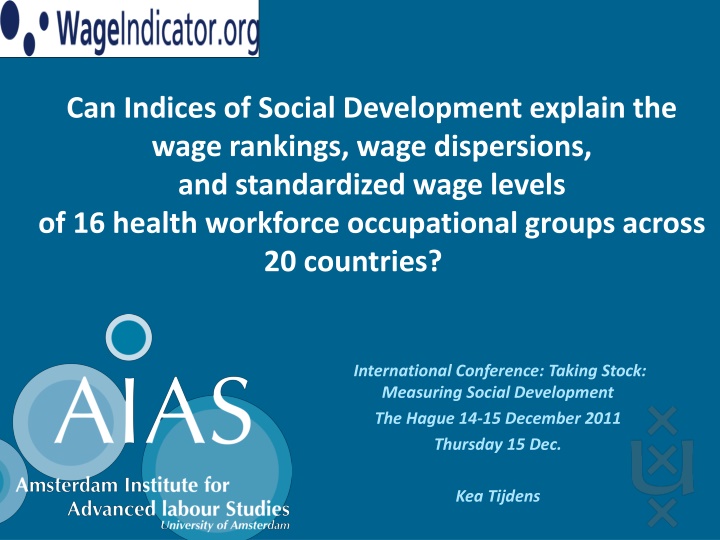 Analysis of Wage Rankings and Dispersions in Global Health Workforce