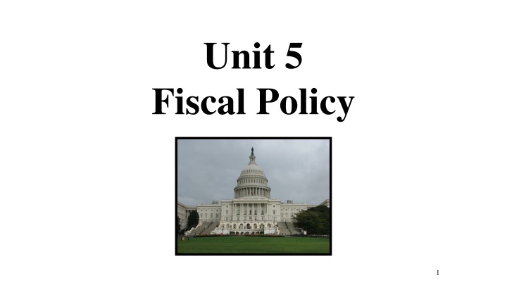 Government Tools for Economic Stability