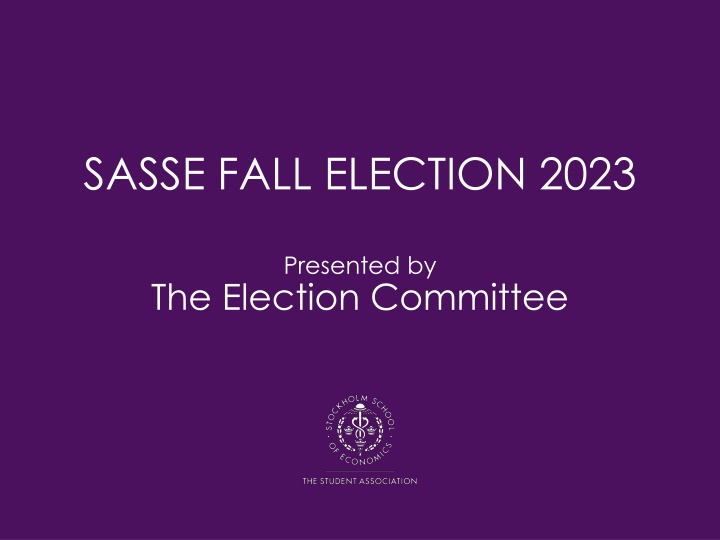 Results and Highlights from SASSE Fall Election 2023