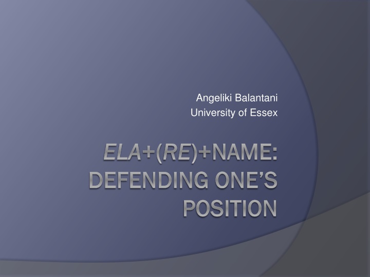 Competitiveness and Epistemics in Interaction: A Linguistic Analysis