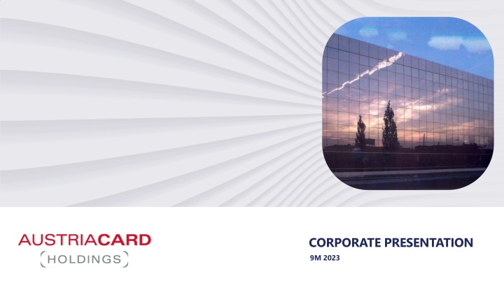 CORPORATE PRESENTATION