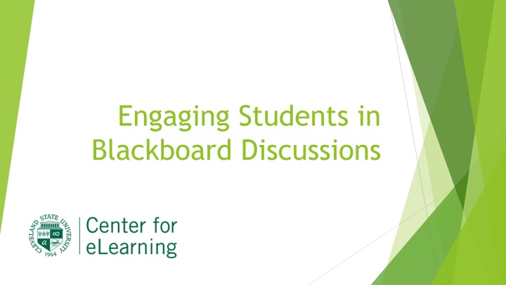 Effective Strategies for Engaging Students in Blackboard Discussions