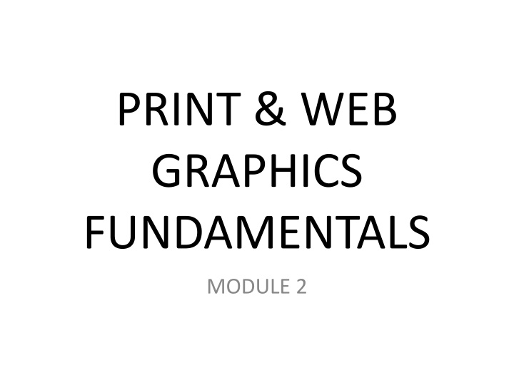 Color Fundamentals in Graphic Design