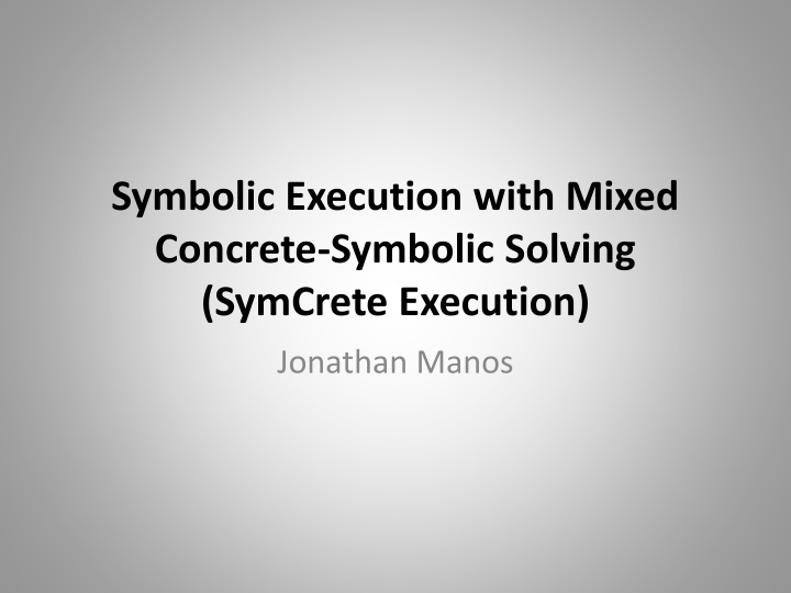 Symbolic Execution and Directed Automated Random Testing