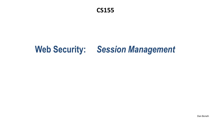 Session Management and Same-Origin Policy in Web Security