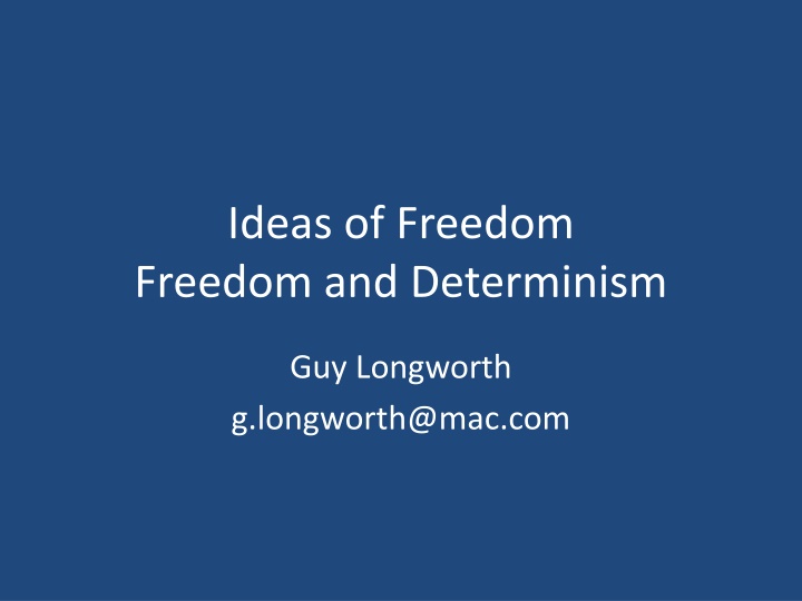 Interplay of Freedom and Determinism: Hobbes's Regress Argument