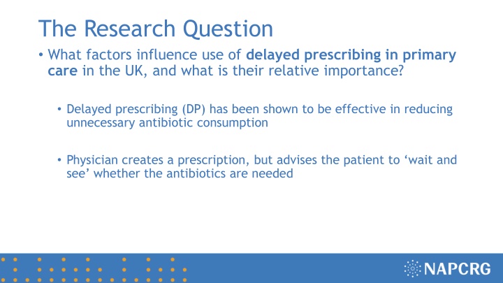 Factors Influencing Delayed Prescribing in UK Primary Care