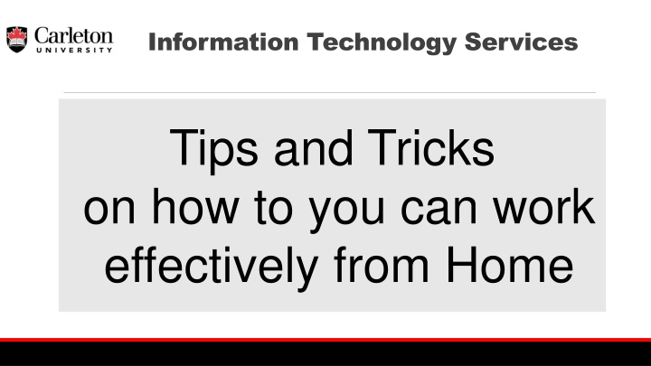 Effective Work from Home IT Services Tips and Tricks