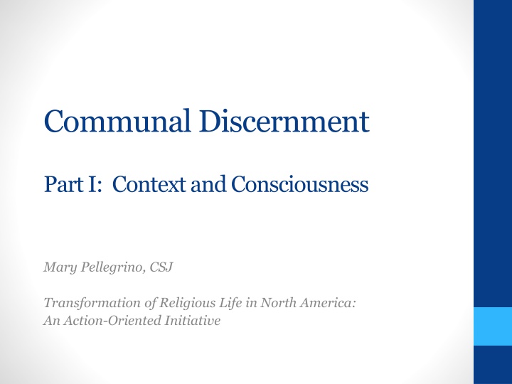 Communal Discernment: Context, Evolution, and Justice