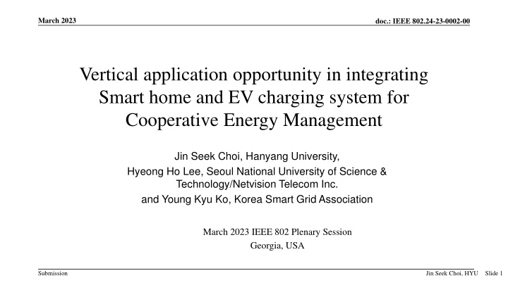 Integrating Smart Home and EV Charging for Cooperative Energy Management