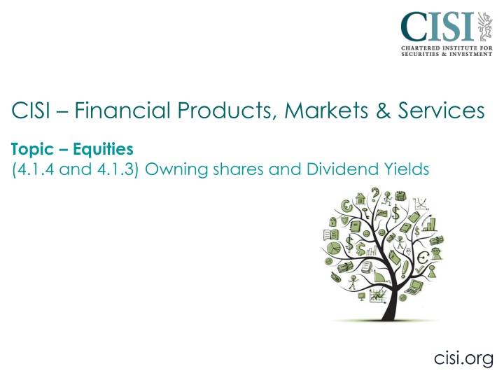 Share Ownership and Dividend Yields in Equities