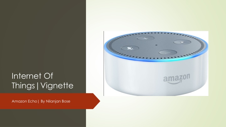 Amazon Echo: A Comprehensive Overview of IoT Capabilities