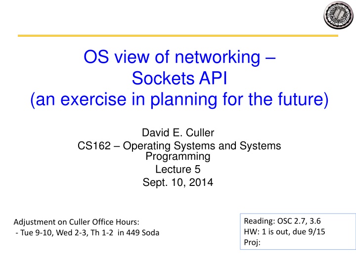 Networking Sockets API in Operating Systems