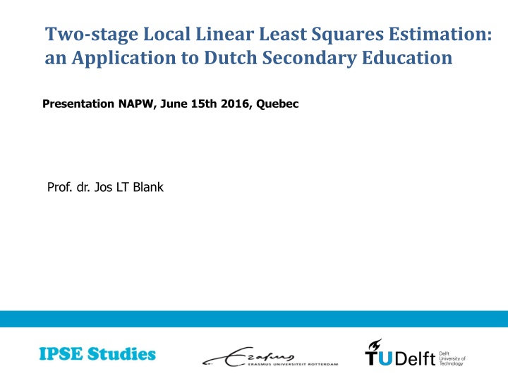 Two-Stage Local Linear Least Squares Estimation