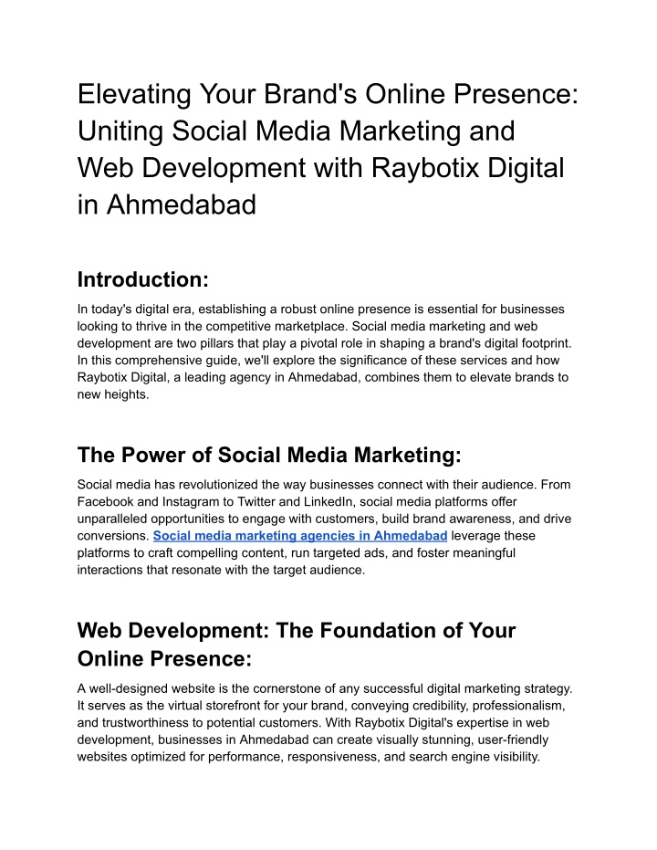 elevating your brand s online presence uniting n.w
