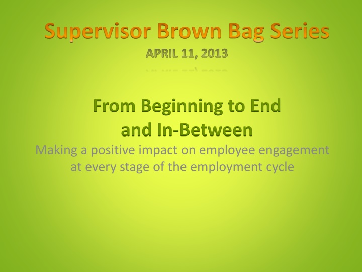 Enhancing Employee Engagement and Managing Separations Effectively