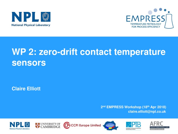 Development of Zero-Drift Contact Temperature Sensors for Industrial Use