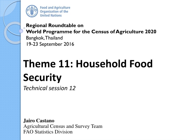 Innovations in Measuring Household Food Security: FIES Approach