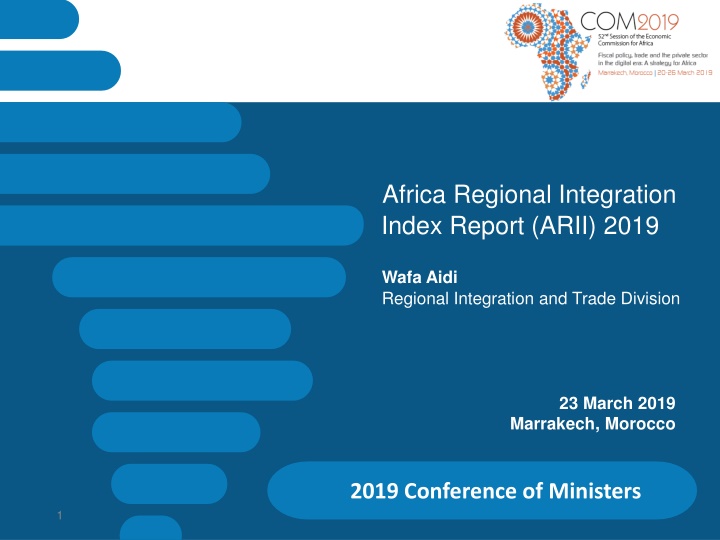 Africa Regional Integration Index Report 2019 Summary