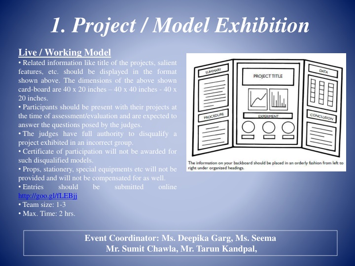 Innovative Model & Poster Design Competitions