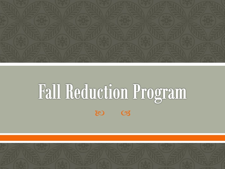 Comprehensive Fall Reduction Programs in Healthcare