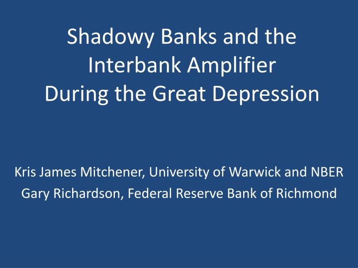 Impact of Banking Crises on the Real Economy: Lessons from History