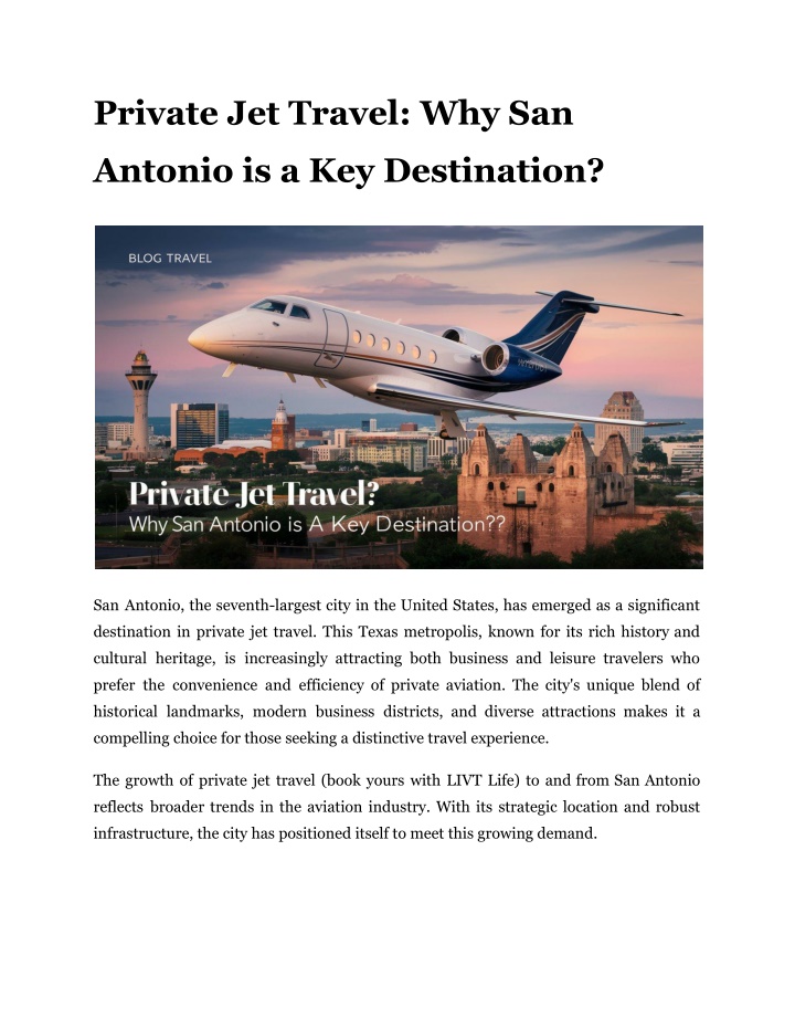 private jet travel why san n.w