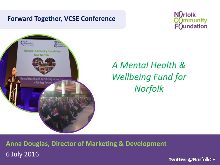Norfolk VCSE Conference Mental Health & Wellbeing Fund Development