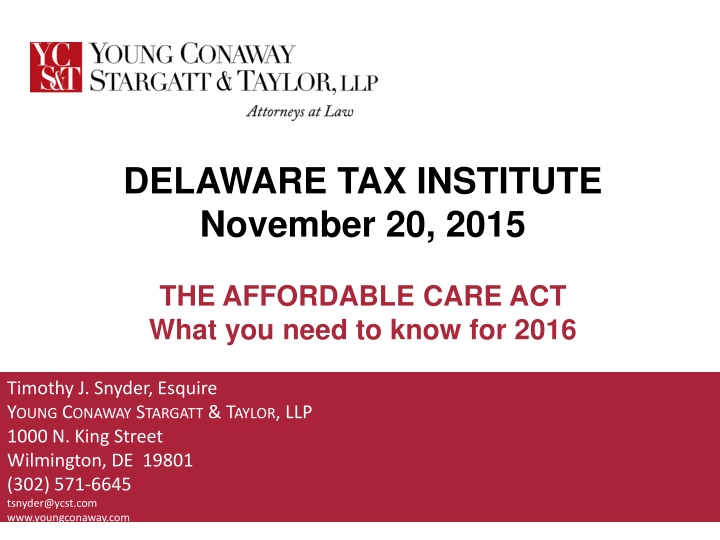 Employer Mandate & Full-Time Employment Status under ACA for 2016