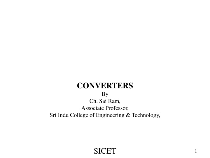 Rectification Technologies in Electrical Engineering