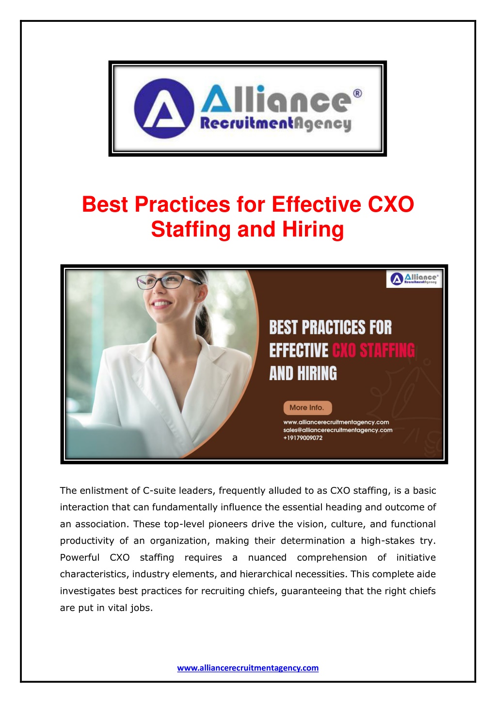 best practices for effective cxo staffing l.w