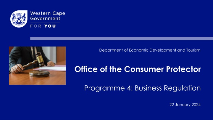 Office of the Consumer Protector: Ensuring Business Regulation in Western Cape