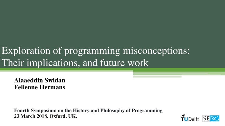 Uncovering Misconceptions in Programming Education