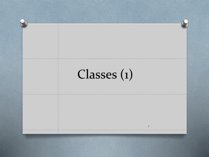 Classes and Objects in Python