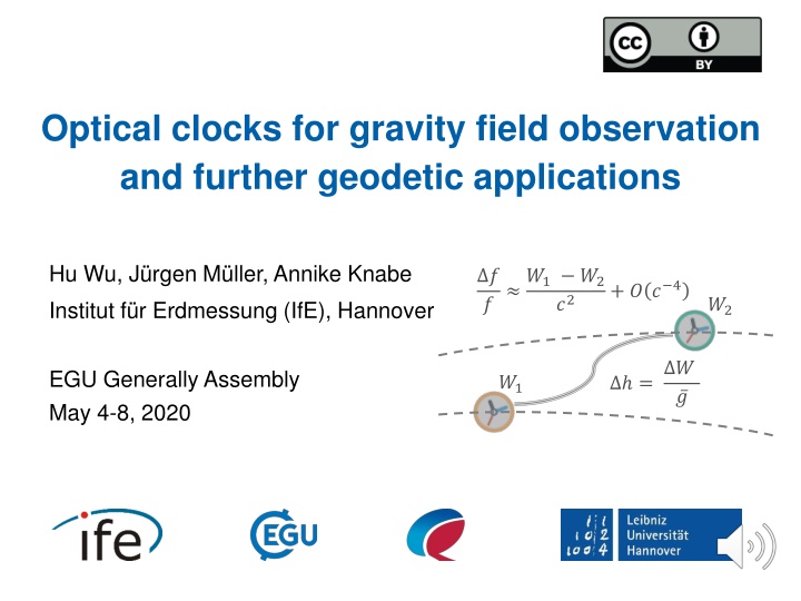Optical Clocks for Gravity Field Observation and Geodetic Applications