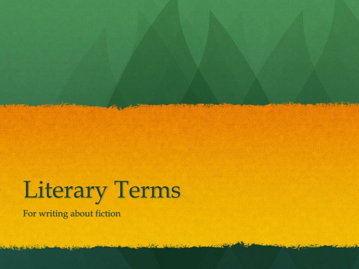 Essential Literary Terms for Fiction Writing