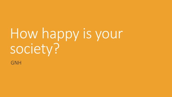 Survey on Well-being and Happiness in Your Country