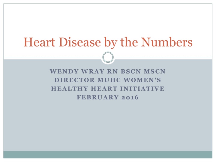 Heart Disease: Key Numbers and Factors