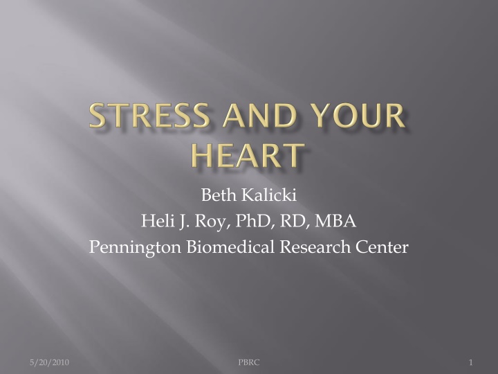 Stress and Its Impact on Health