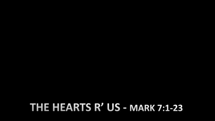 Reflections on the Heart and Worship from Biblical Teachings