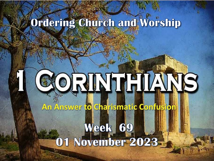 Proper Function of Spiritual Gifts in 1 Corinthians
